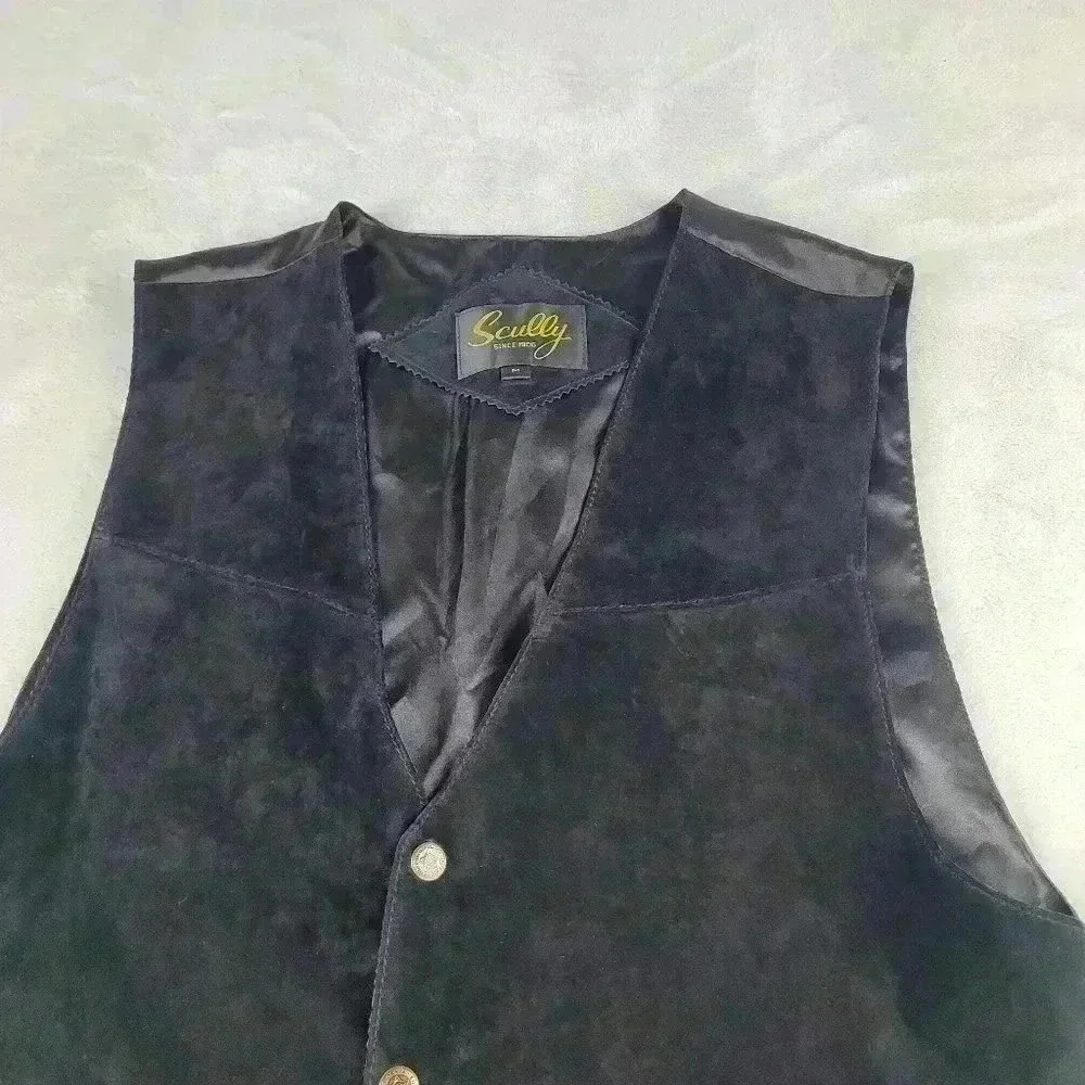 Scully Leather Snap Vest NWT - Picture 4 of 8